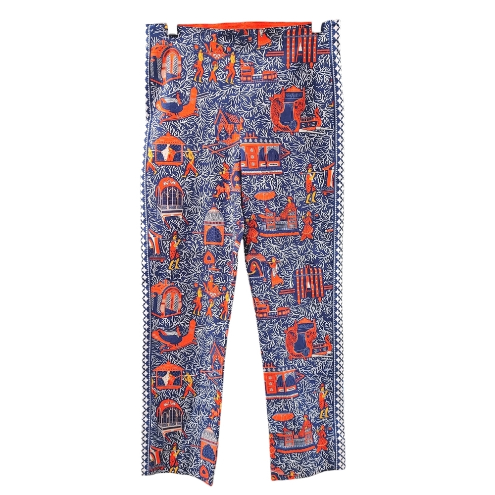 Gretchen Scott Gripeless Pull On Palanquin Party Navy Orange Women Size Medium